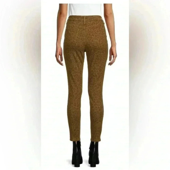 Time And True Leopard Animal Print Brown High Rise Curvy Jeans Pants Sz 4 - Picture 3 of 8